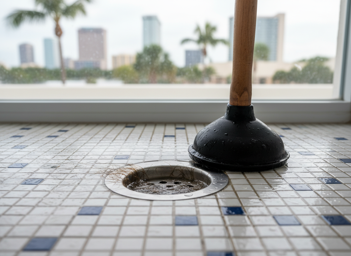 When a Plunge Stops Working on Tampa Shower Drains